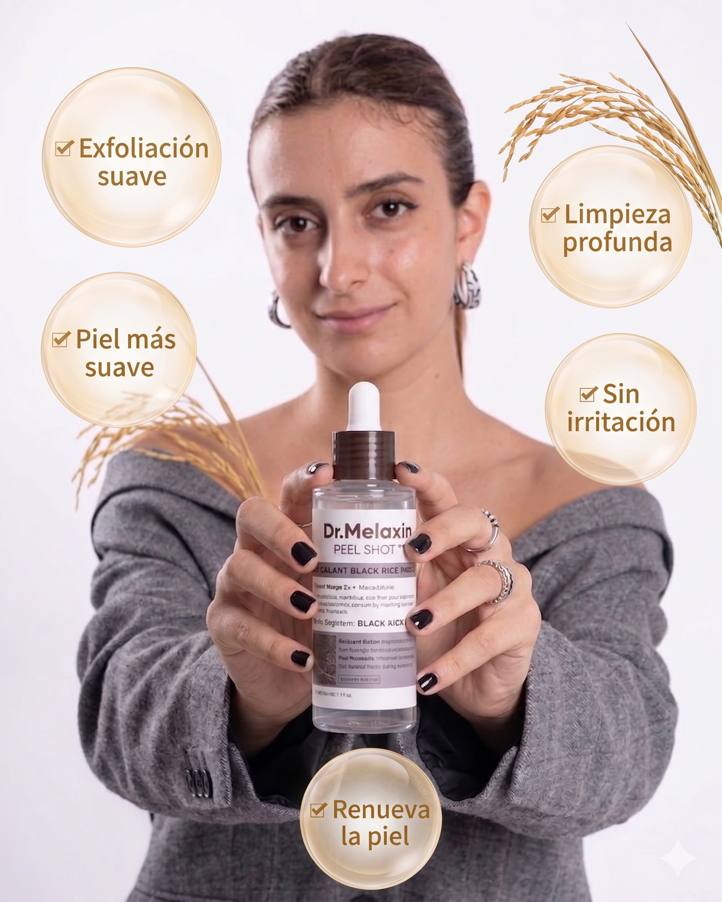 Dr.Melaxin Peel Shot Exfoliant Black Rice Ampoule