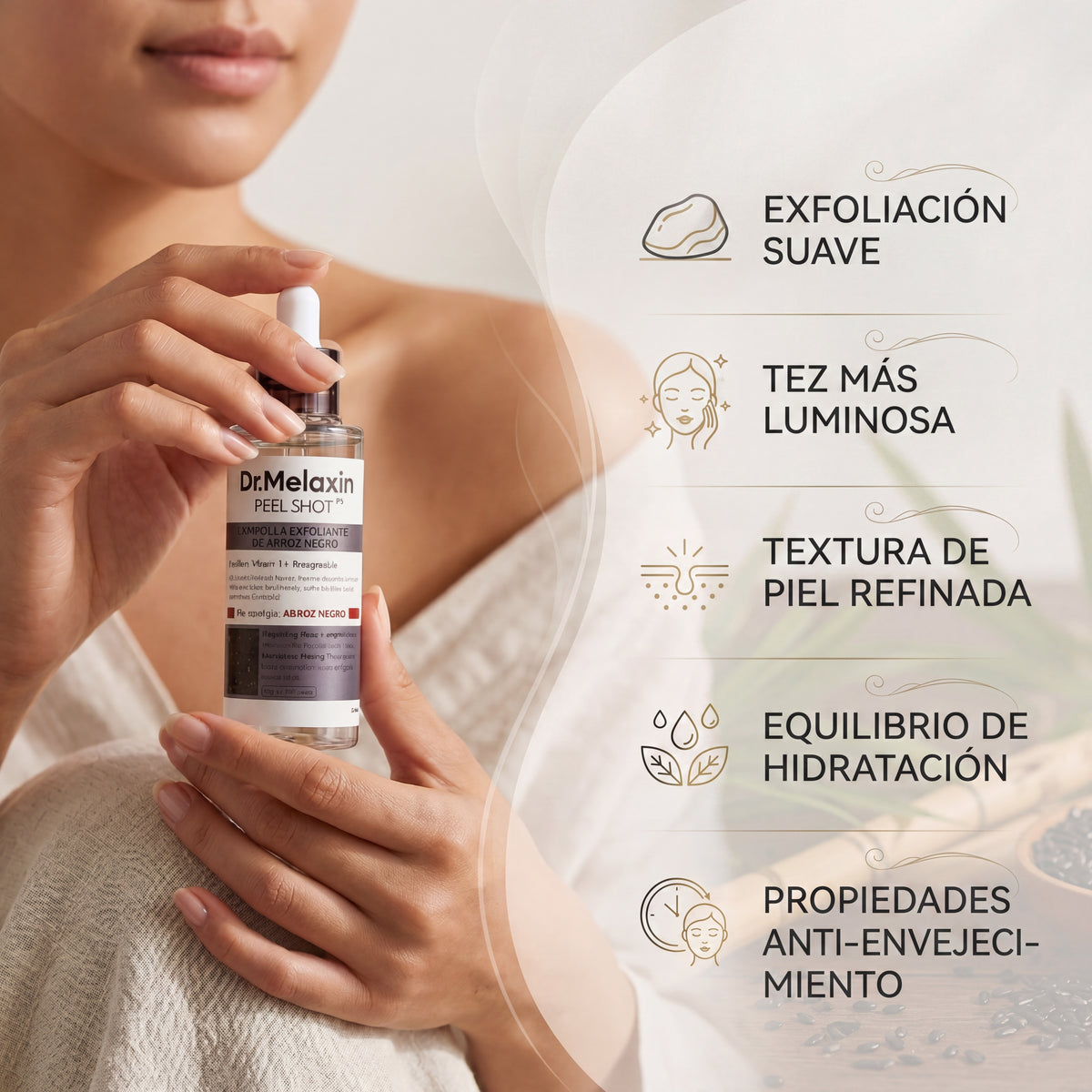 Dr.Melaxin Peel Shot Exfoliant Black Rice Ampoule