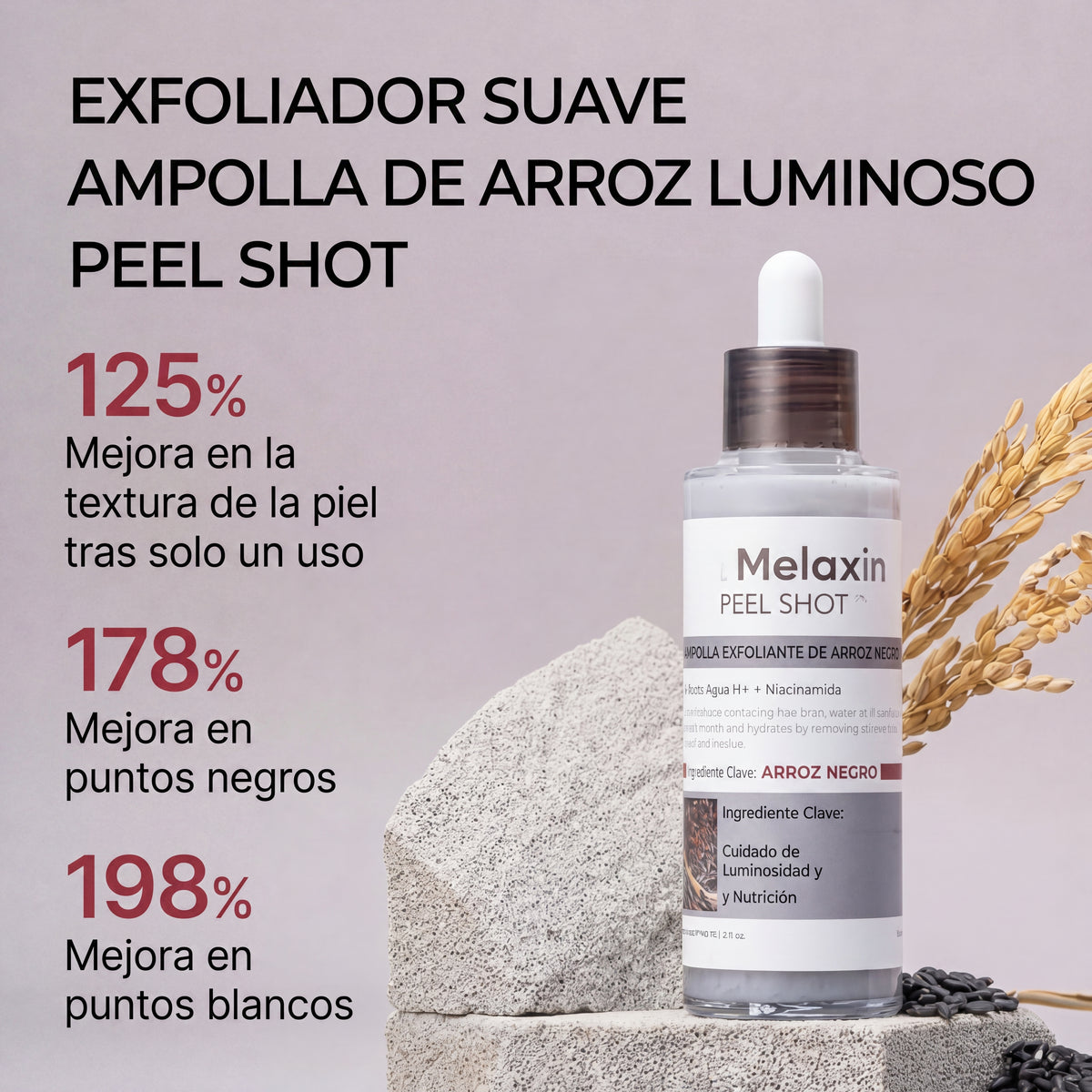 Dr.Melaxin Peel Shot Exfoliant Black Rice Ampoule